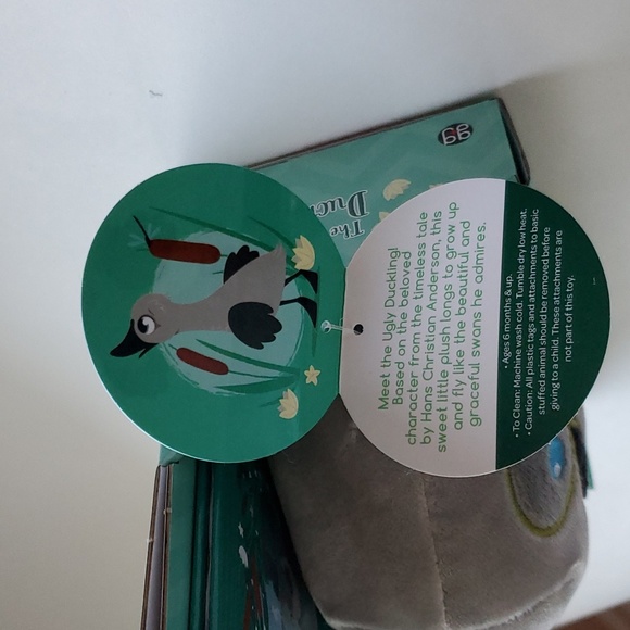 NWT Ugly Duckling Book/Squishees Plush Toy - Picture 6 of 7